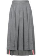 Thom Browne Asymmetric Pleated Skirt - Grey