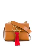Valentino Valentino Garavani V-ring Shoulder Bag - Neutrals