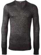 John Varvatos Fitted V-neck Sweater