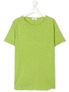 Paolo Pecora Kids Teen Raw Edge T-shirt - Green