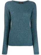 Roberto Collina Knitted Cashmere Jumper - Blue