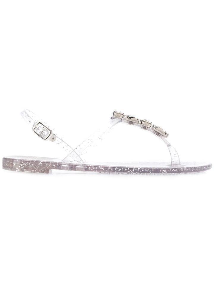 Casadei Jelly Sandals - Silver
