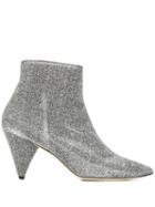 Polly Plume Patsy Ankle Boots - Silver