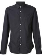 Officine Generale Classic Shirt, Men's, Size: Large, Black, Cotton