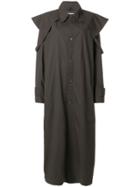 Walk Of Shame Long Cape Trench - Brown