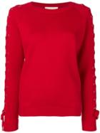 Michael Michael Kors Lace-up Jumper - Red
