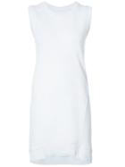 Mm6 Maison Margiela Sleeveless Sweatshirt Dress - Blue