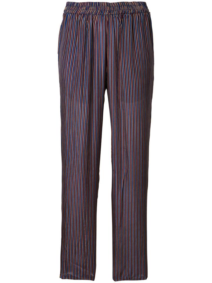 Mes Demoiselles Cropped Striped Trousers - Multicolour