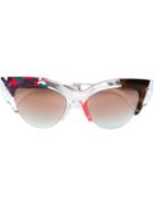 Fendi - Cat Eye Sunglasses - Women - Acetate - One Size, Grey, Acetate