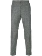 Calvin Klein Cropped Tailored Trousers - Grey