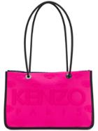 Kenzo Embossed Logo Tote - Pink