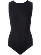 Sleeveless Body, Women's, Size: 42, Black, Polyamide/spandex/elastane, Maison Margiela