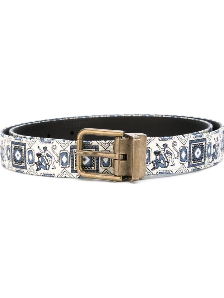 Dolce & Gabbana Monkey Print Belt
