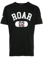 Roar Logo Print T-shirt - Black