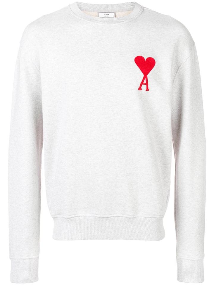 Ami Alexandre Mattiussi Big Ami De Coeur Sweatshirt - Grey