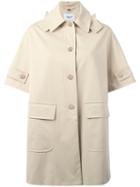 Blugirl Shortsleeved Boxy Coat, Women's, Size: 38, Nude/neutrals, Cotton/spandex/elastane/polyester