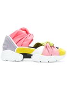 Emilio Pucci Knotted Cutout Sneakers - Multicolour