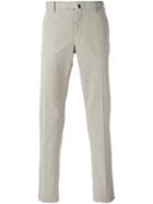 Incotex Chino Trousers, Men's, Size: 54, Grey, Cotton/elastodiene