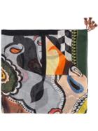 Etro Paisley And Geometric Print Scarf - Black