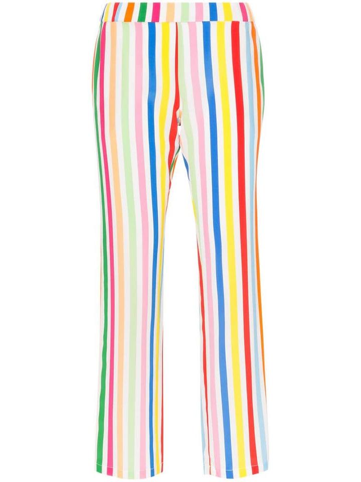 Mira Mikati Striped Silk Trousers - Yellow