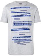 Lanvin - Text Print T-shirt - Men - Silk/cotton - S, Grey, Silk/cotton