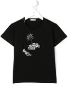 Dolce & Gabbana Kids Embroidered T-shirt, Boy's, Size: 12 Yrs, Black