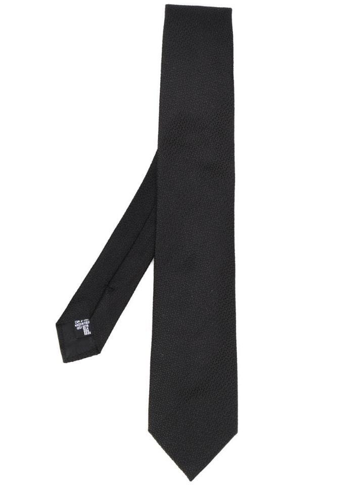 Emporio Armani Plain Tie - Black
