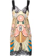 Givenchy 'crazy Cleopatra' Printed Dress, Women's, Size: 38, Yellow/orange, Silk