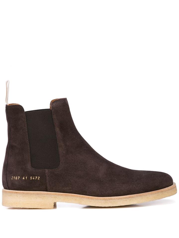 Common Projects Elasticated Side Panel Boots - Brown
