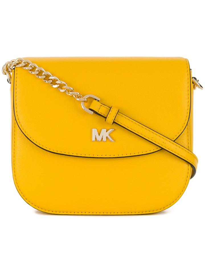 Michael Michael Kors Mott Dome Crossbody - Yellow & Orange