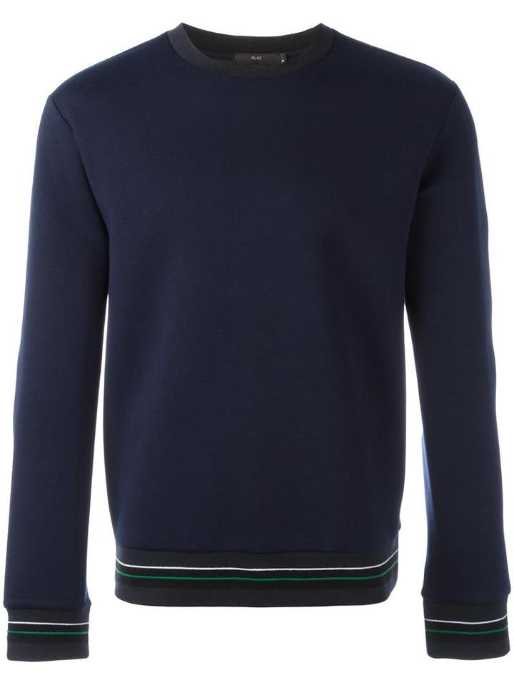 Plac Striped Sportive Sweatshirt, Men's, Size: Xl, Blue, Polyester/rayon
