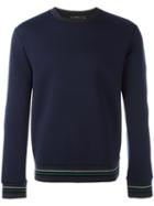 Plac Striped Sportive Sweatshirt, Men's, Size: Xl, Blue, Polyester/rayon