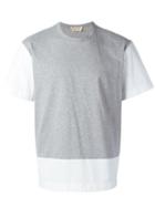Marni Two Tone T-shirt, Men's, Size: 46, Grey, Cotton