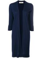 Lamberto Losani Long Open Cardigan - Blue