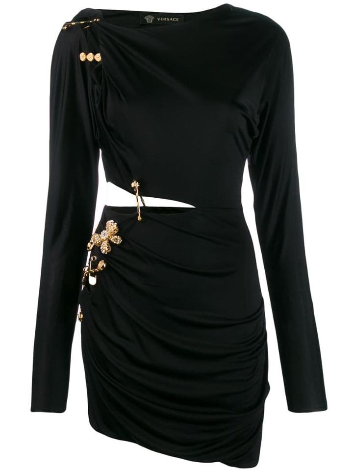 Versace Versace A84203a223485 A1008black Synthetic->viscose