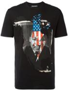 Neil Barrett Martin Luther King T-shirt, Men's, Size: Xl, Black, Cotton