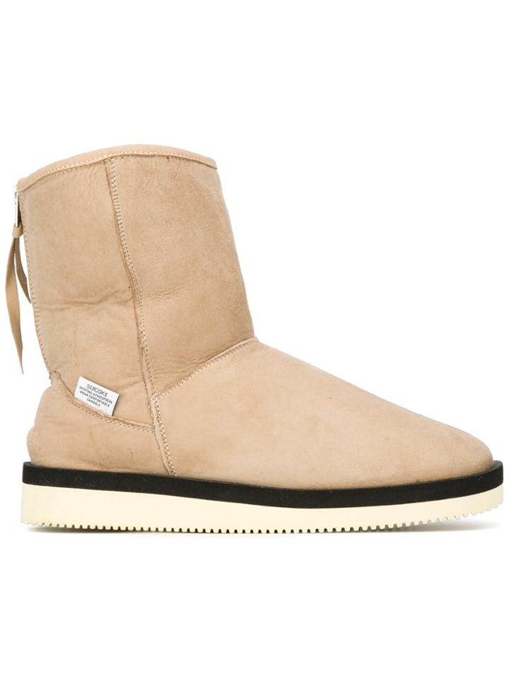 Suicoke 'ron Mid Vm' Boots - Nude & Neutrals