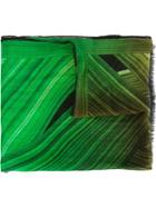 Missoni Printed Scarf, Women's, Blue, Linen/flax/modal