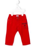 Moschino Kids Logo Print Jeans, Boy's, Size: 18-24 Mth, Red