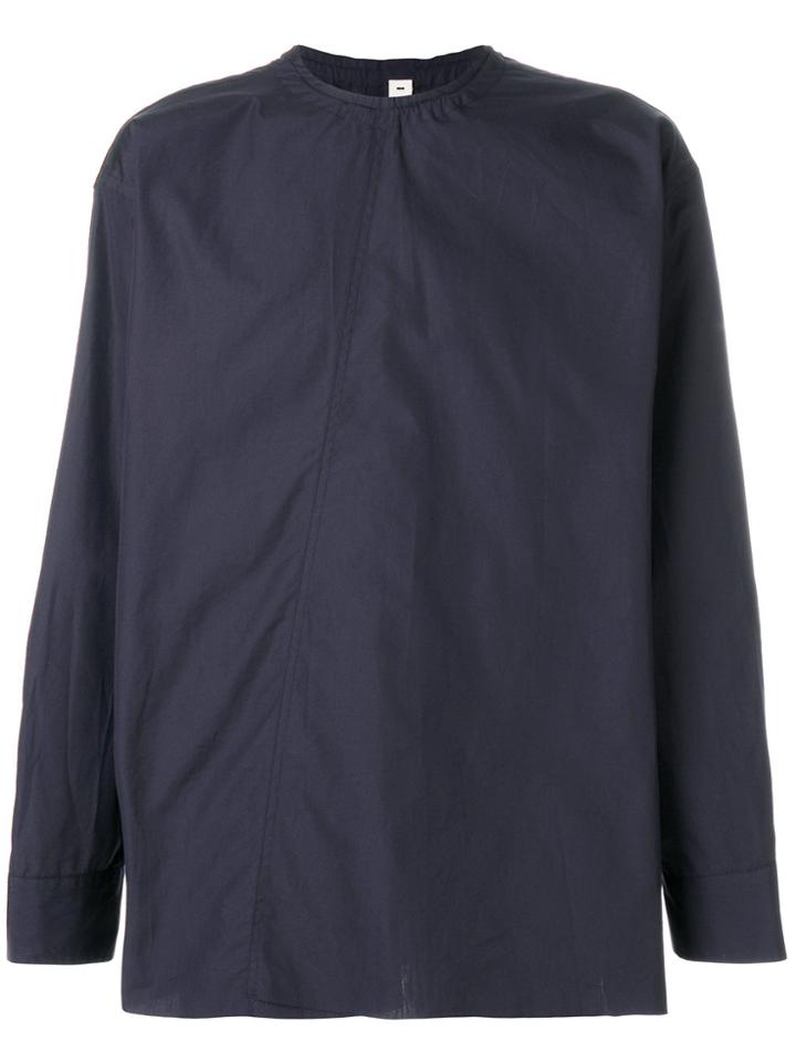 Marni Collarless Shirt - Blue