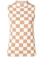 Jil Sander Checkerboard Tank Top - Neutrals