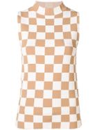 Jil Sander Checkerboard Tank Top - Neutrals