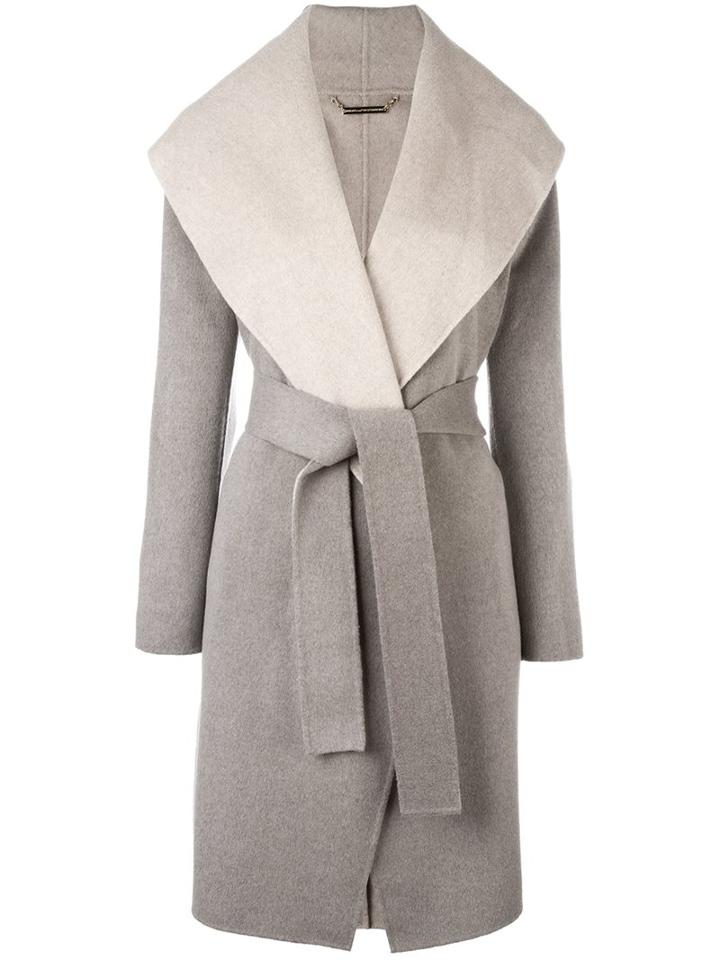 Diane Von Furstenberg Bi-colour Belted Coat