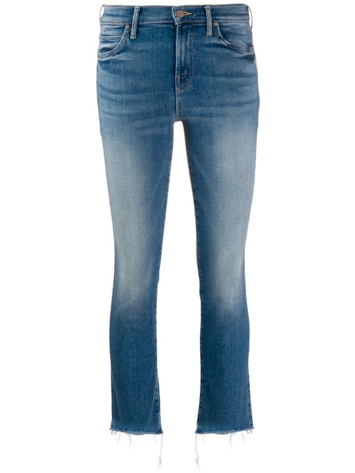 Mother The Rascal Crop Jeans - Blue