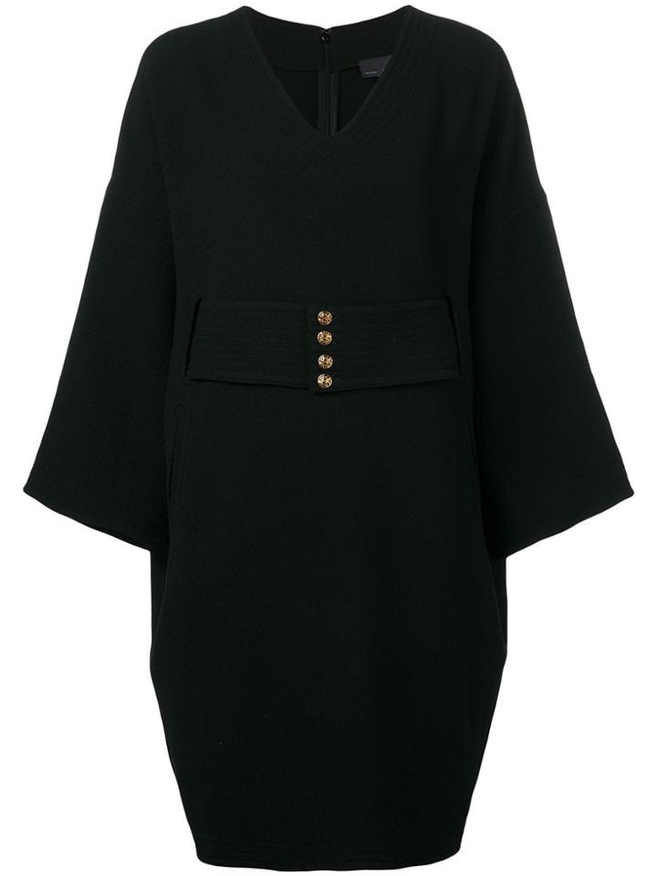 Fendi Vintage 1990's Belted Short Dress - Black