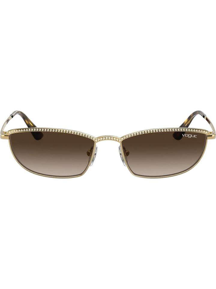 Vogue Eyewear Taura Gem Embellished Sunglasses - Gold
