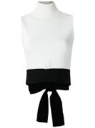 Egrey Cropped Knit Top - White