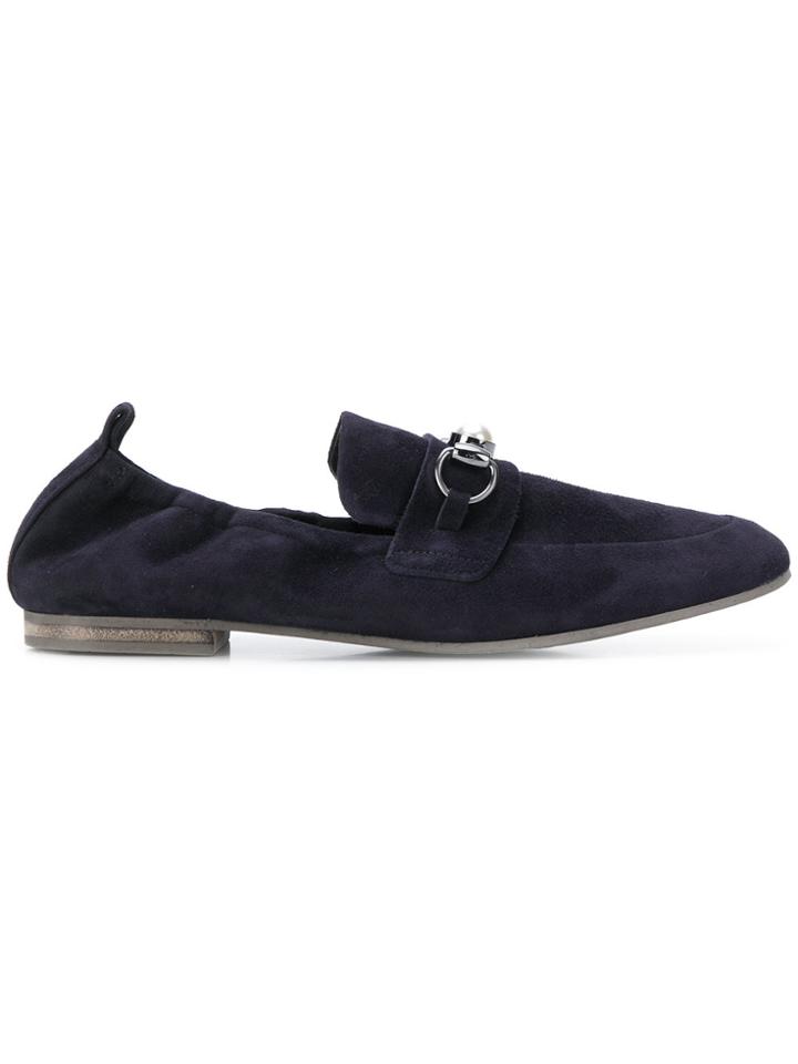 Kennel & Schmenger Pearl Embellished Loafers - Blue