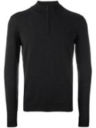 Zanone Half Zip Jumper, Men's, Size: 48, Grey, Polyamide/virgin Wool