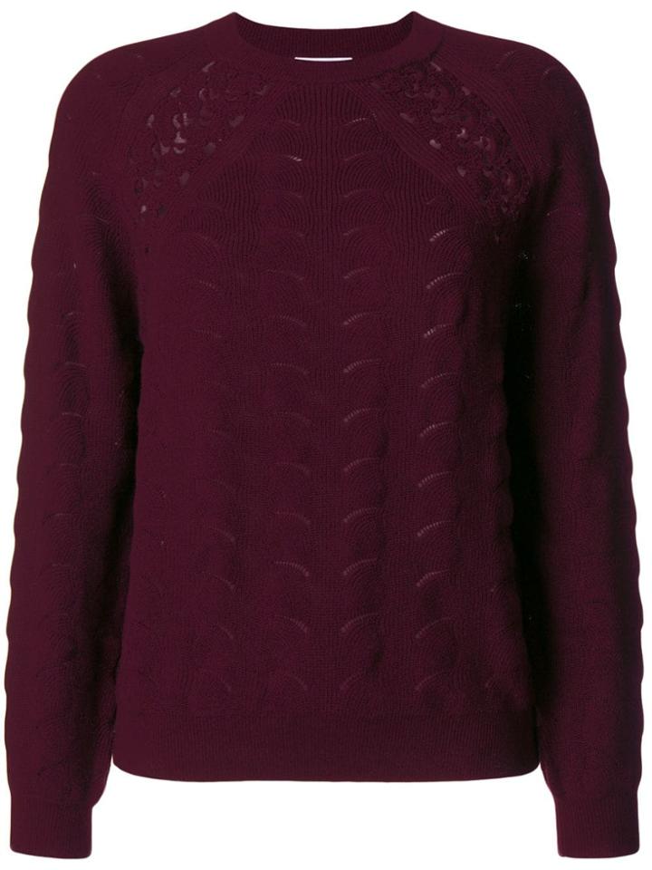 See By Chloé Lace Crochet Jumper - Purple